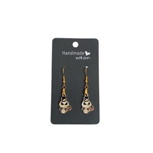 Handmade Gold and Black The Nightmare Before Christmas Earrings